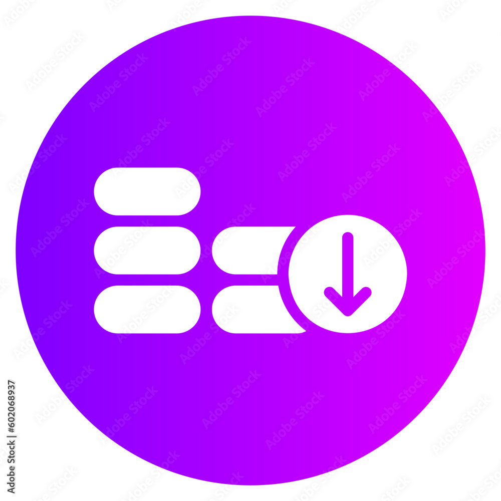 economic crisis gradient icon economic crisis gradient icon