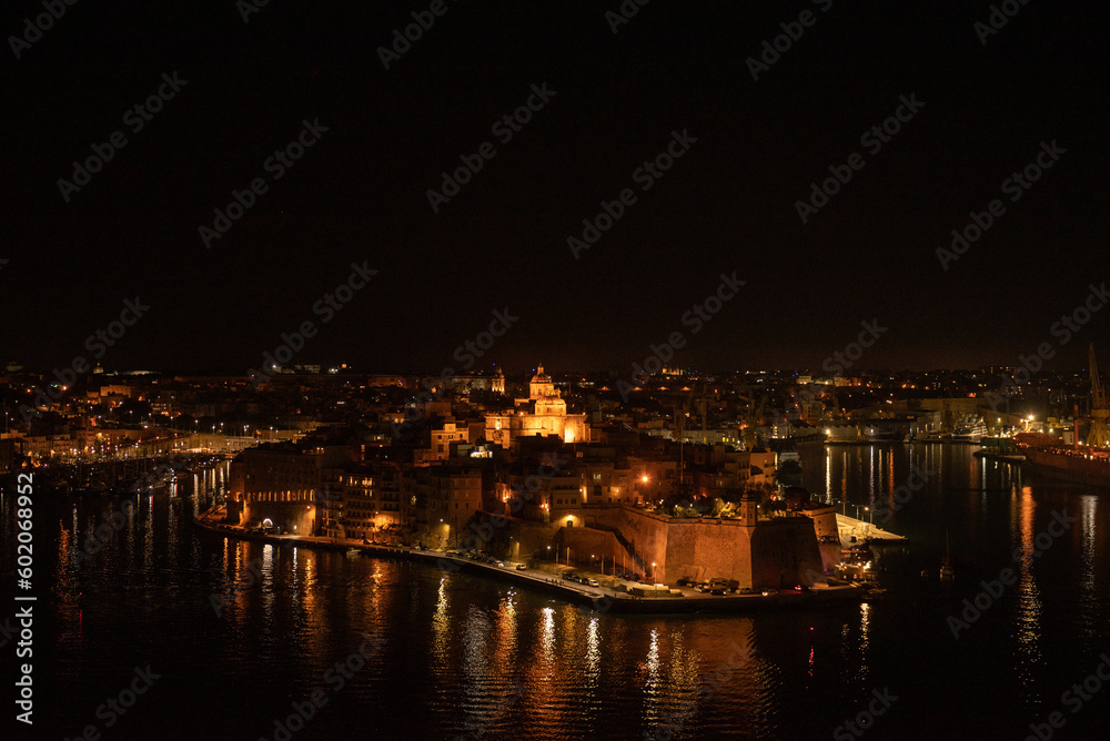 Night view of Malta country