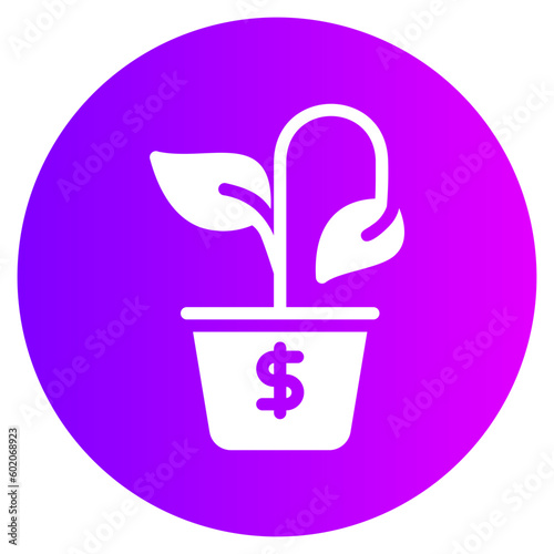 economic crisis gradient icon