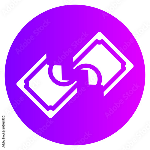 economic crisis gradient icon