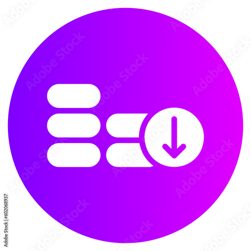 economic crisis gradient icon