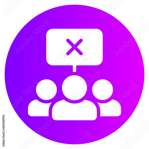 protest gradient icon