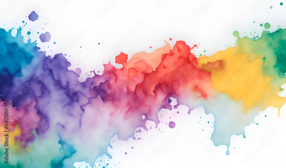 aquarelle colorful abstract background, generative ai