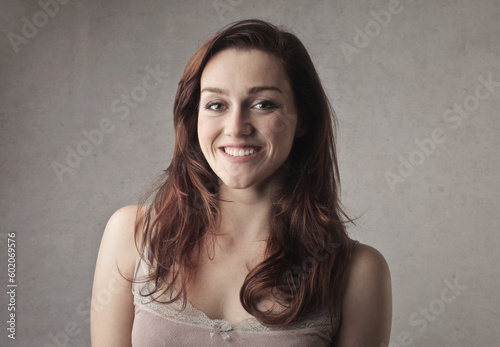 portrait of a young smiling woman