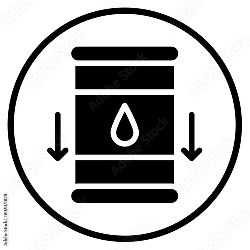 oil glyph icon