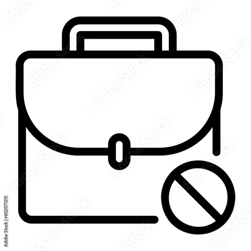 briefcase line icon