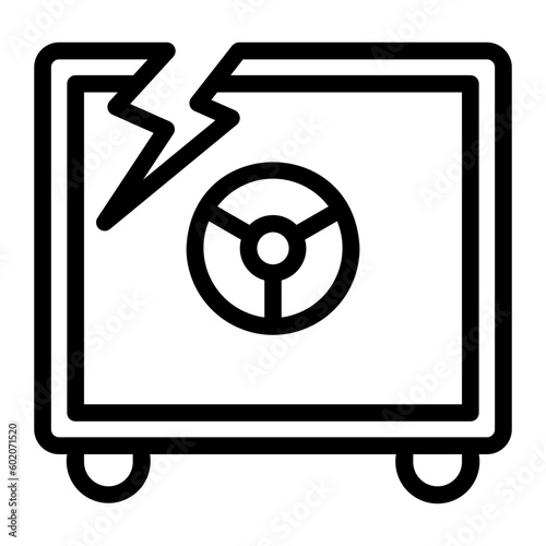 safebox line icon