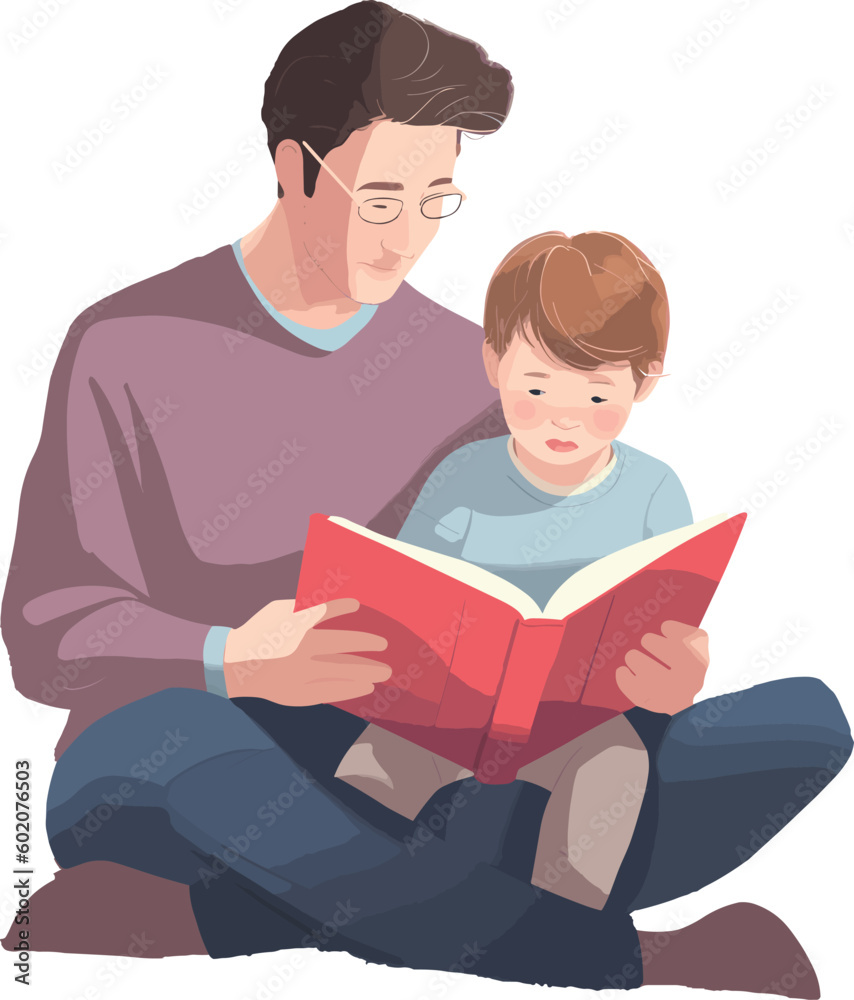 vector hand drawn father's day illustration vector hand drawn father's day illustration
