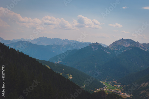 A picturesque landscape of Alps in the Queyras valley (Hautes-Alpes, France)
