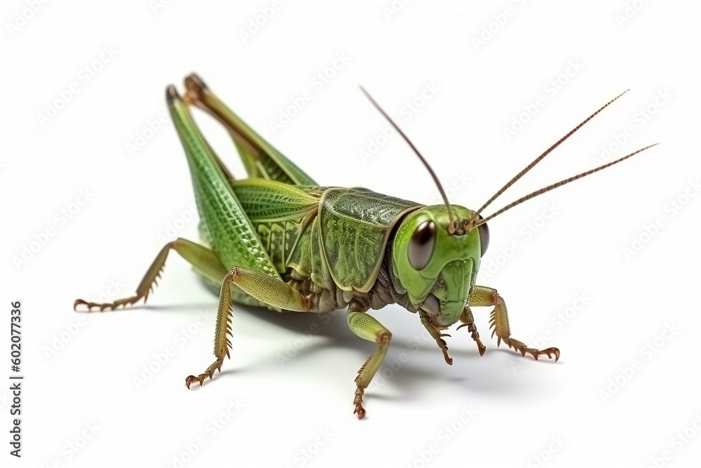 Isolated field cricket on white background, Generative AI Isolated field cricket on white background, Generative AI