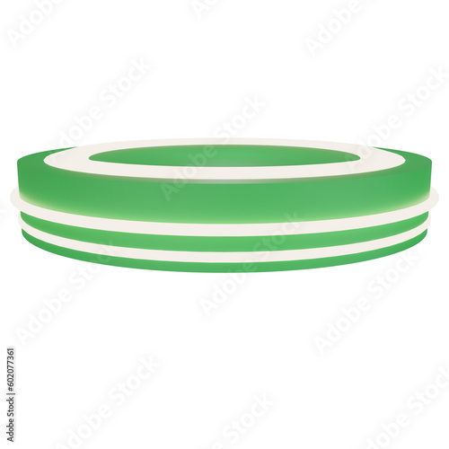 green podium 3d