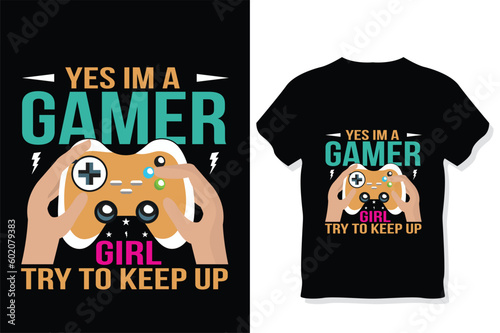 gamer gaming t shirt gaming quotes t shirt Gamer t shirt Design
