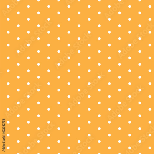 white polka dot pattern on orenge background.