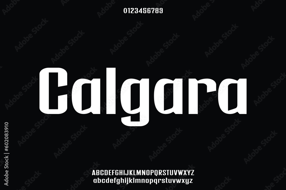 Modern geometric sans serif display font vector Modern geometric sans serif display font vector