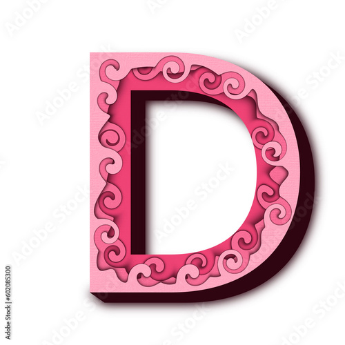 alphabet decorative colorful English text 