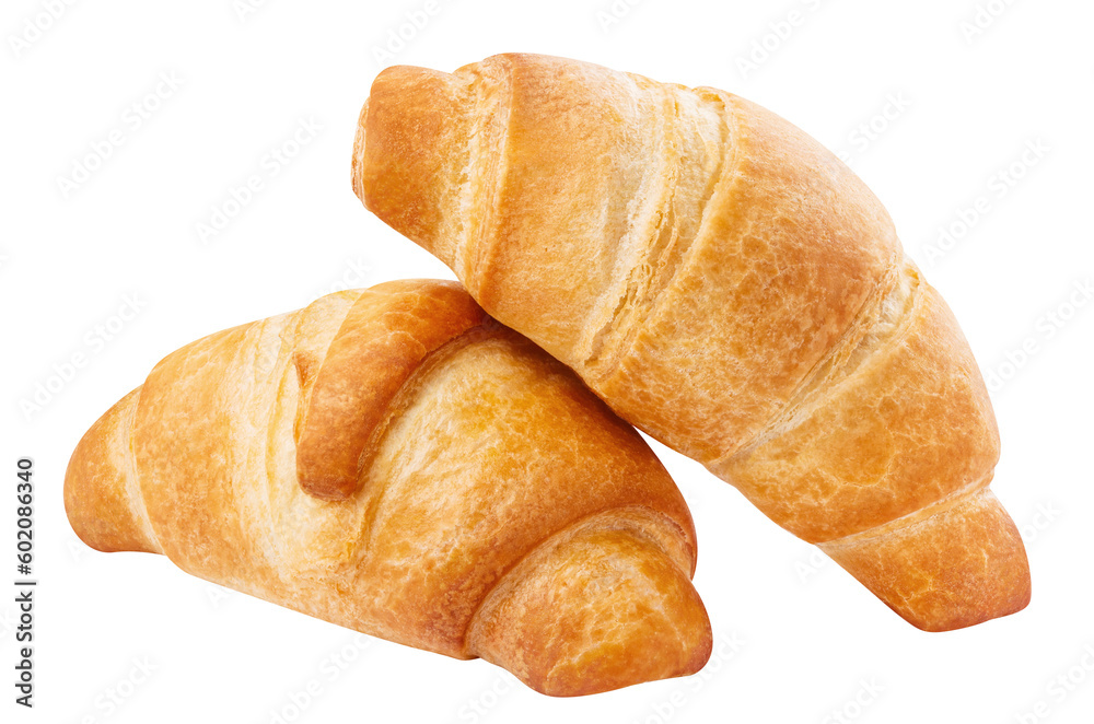 Delicious croissants cut out Delicious croissants cut out