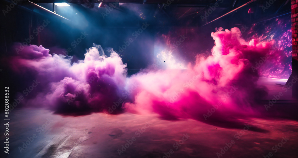 a pink and purple colored smokey background
