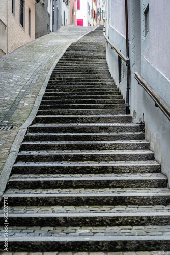 Steep lane, Old Town, Zurich, Switzerland