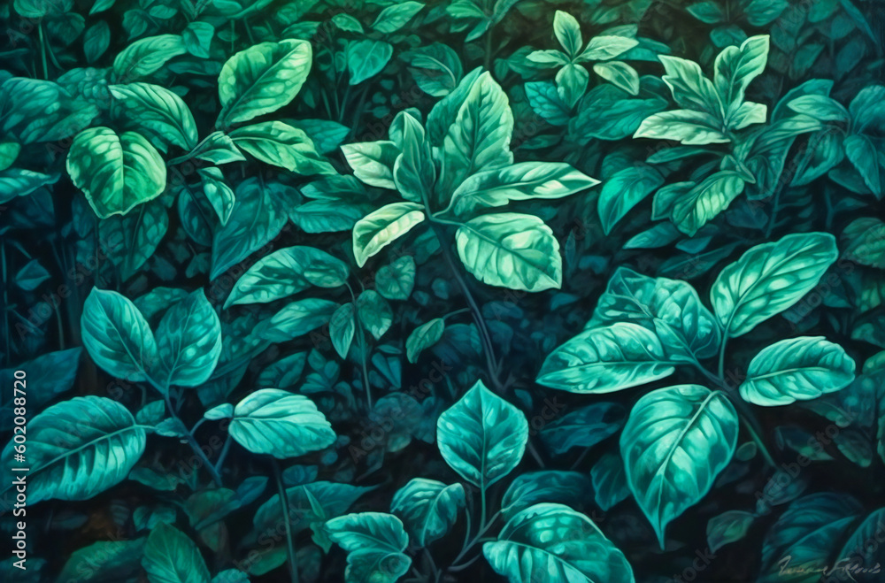 green background and green leaves green background and green leaves