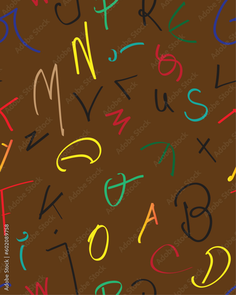 Alphbet pattern seamless Alphbet pattern seamless