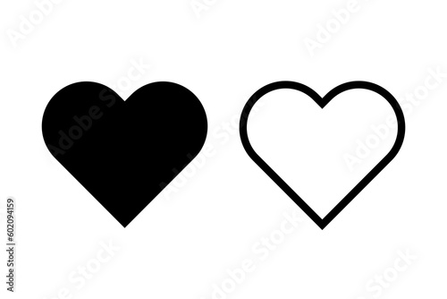 Heart icon. Like icon. Love concept. Heart sign. Vector