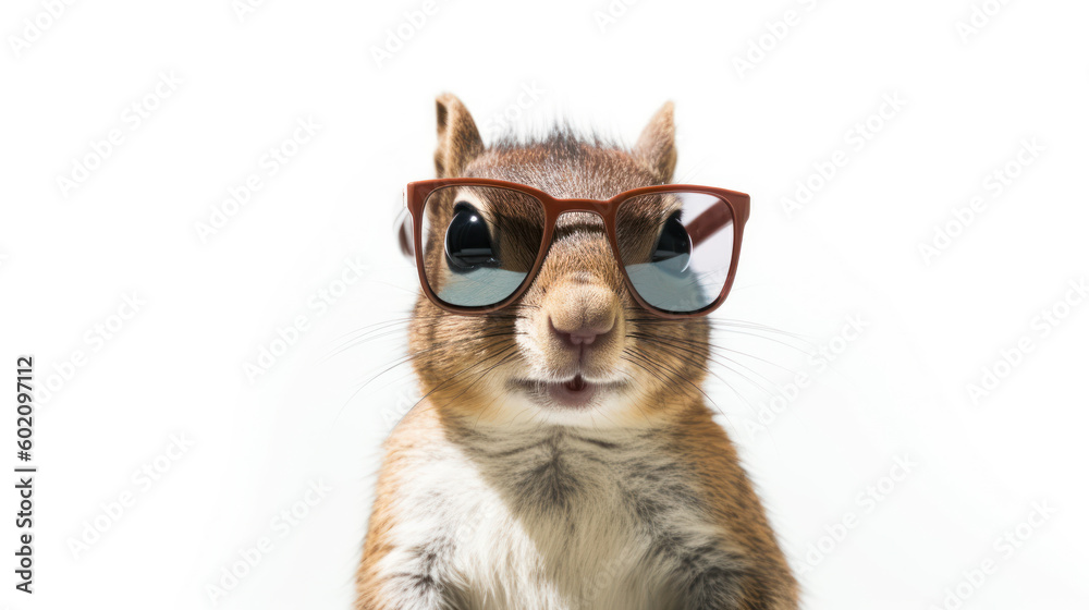 Cool Squirrel: Shades on Point. Generative AI