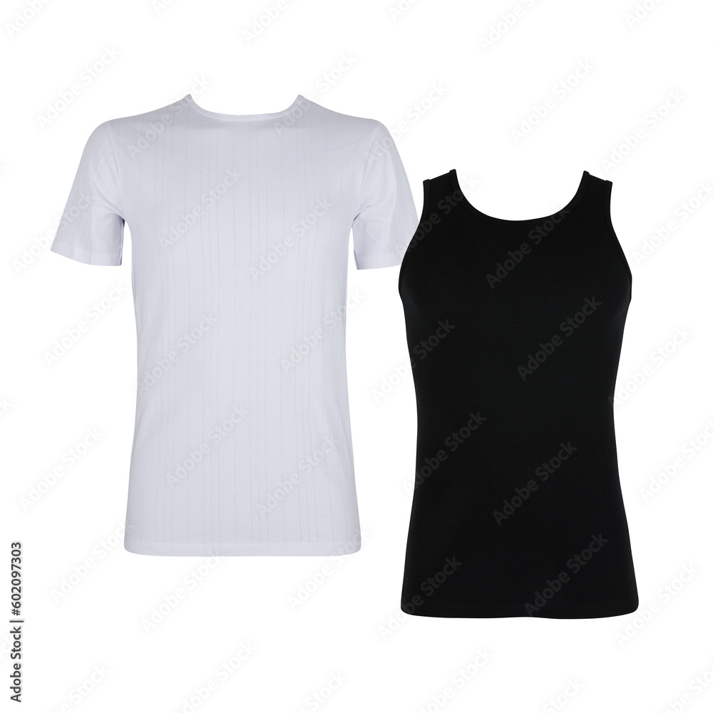 T-shirt set without pattern with cut out isolated on transparent background T-shirt set without pattern with cut out isolated on transparent background
