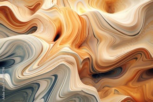 A mesmerizing display of abstract swirls and tectonic forms. Generative AI