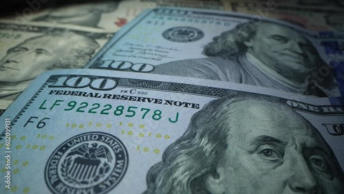 Wallpaper Mural USA Dollar Macro Close Up 100 Dollar. Power in the world. Torontodigital.ca