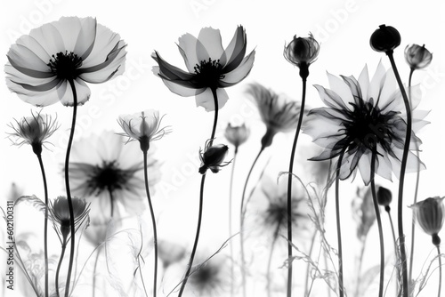 xray blossom bloom nature plant beautiful flower floral leaf background spring. Generative AI.