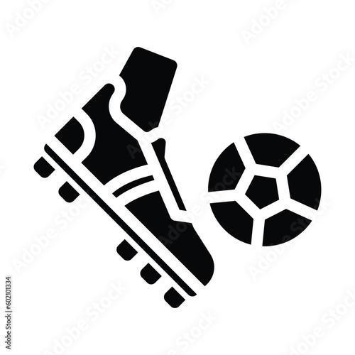 kick off glyph icon illustration vector graphic
