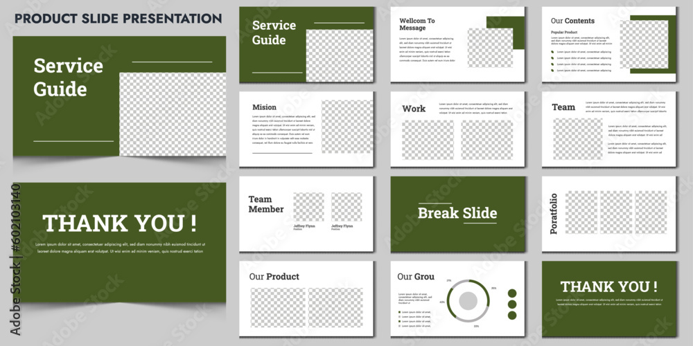 product Presentation Layouts, Modern Presentation, Free Vector real ...