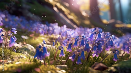 purple crocus flowers