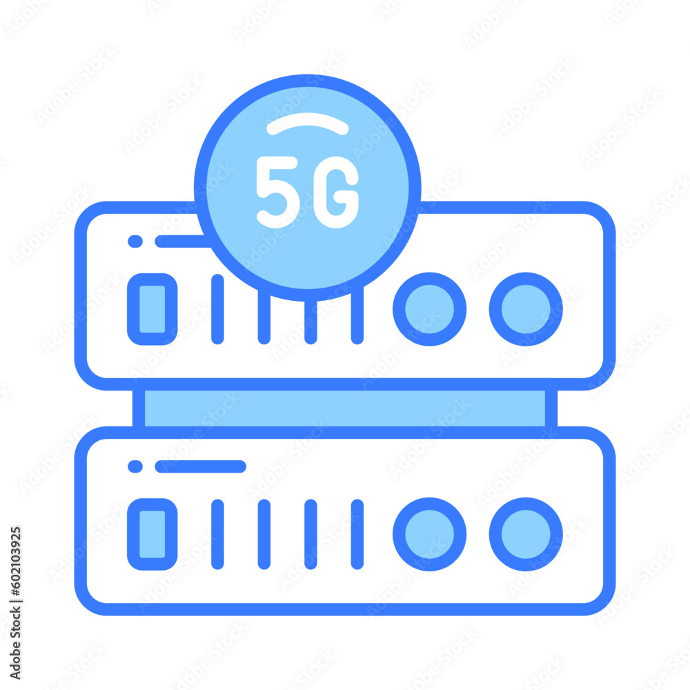 Beautifully designed 5G network Server icon in Modern Style, 5G technology vector Beautifully designed 5G network Server icon in Modern Style, 5G technology vector