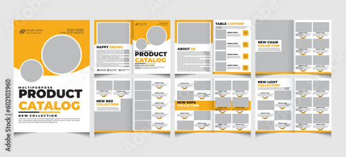 Product catalog and catalogue template.catalogue design.
