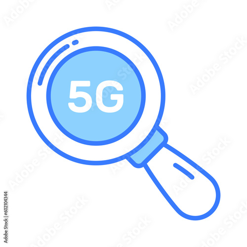 5G network technology search vector, premium icon ready to use photo