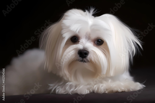 Maltese - Originating from Malta, this breed is known for its small size, long, silky coat, and playful, affectionate nature (Generative AI)