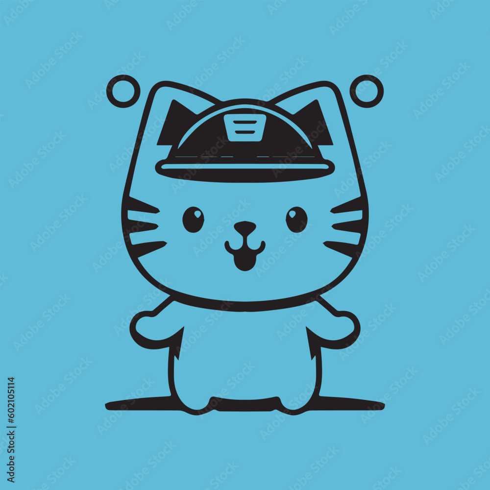 A cartoon character from the us bank line art design. A cartoon character from the us bank line art design.