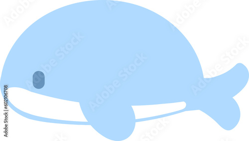 blue whale cute cartoon