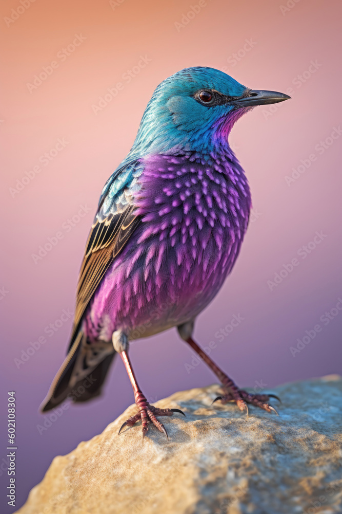 Violet-Backed Starling. Generative AI
