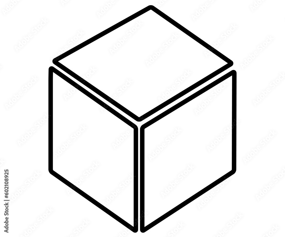 Cube logo concept. Vector illustration. Vector box of square hexagon triangle Cube logo concept. Vector illustration. Vector box of square hexagon triangle