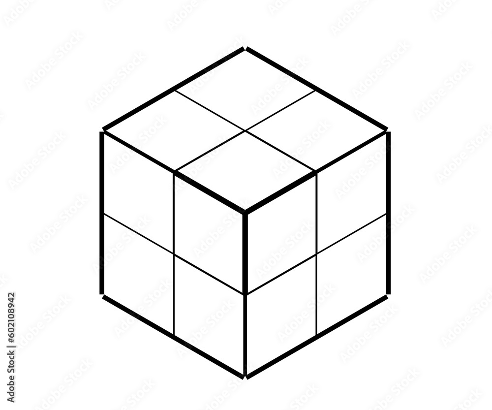 Cube logo concept. Vector illustration. Vector box of square hexagon triangle Cube logo concept. Vector illustration. Vector box of square hexagon triangle