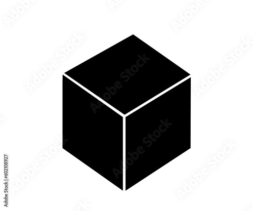  Cube logo concept. Vector illustration. Vector box of square hexagon triangle