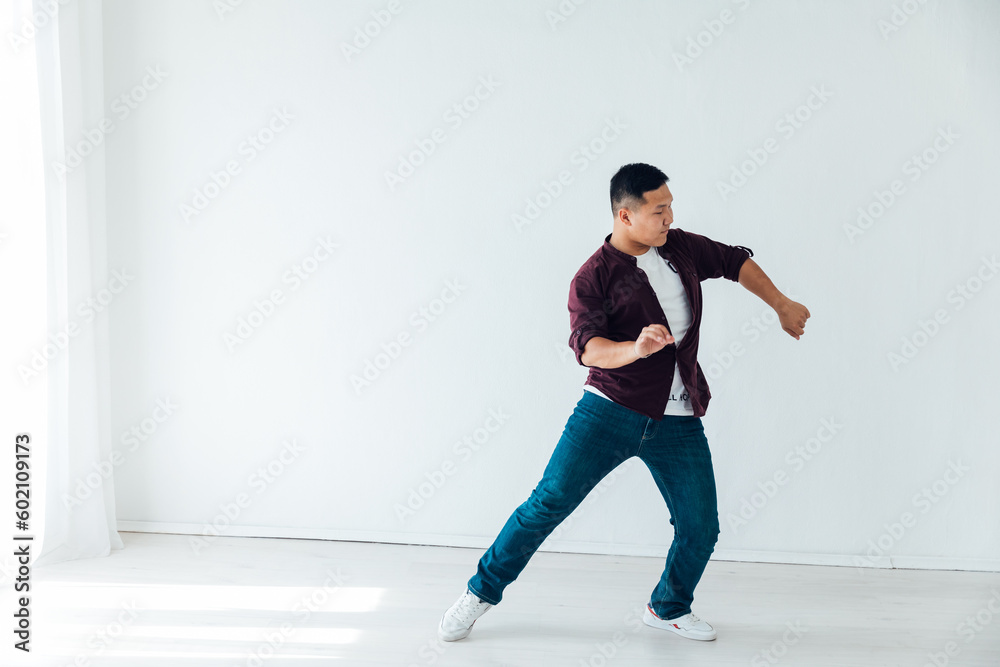 a man dancing bachata kizomba latina in a dance hall