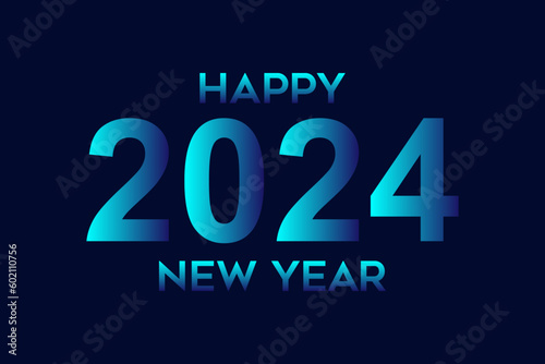 Happy new years 2024 vector illustration, new year banner design template, Happy christmas 2024.
