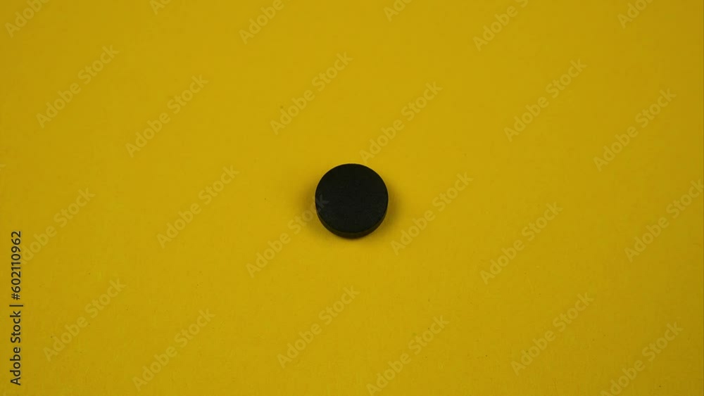 One pill changes another on bright backgrounds. Stop motion One pill changes another on bright backgrounds. Stop motion