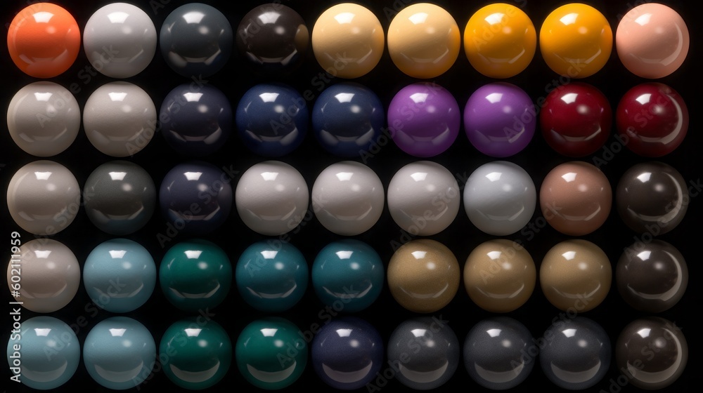Multicolored balls on a white background. Generative AI Multicolored balls on a white background. Generative AI