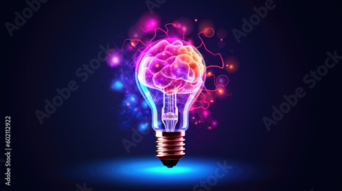 Light bulb and smart brain inside and network connection