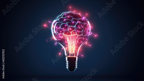 Light bulb and smart brain inside and network connection