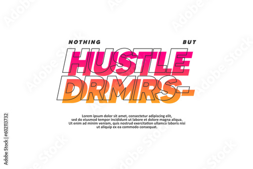 Streetwear modern fashion vector template, suitable for printing